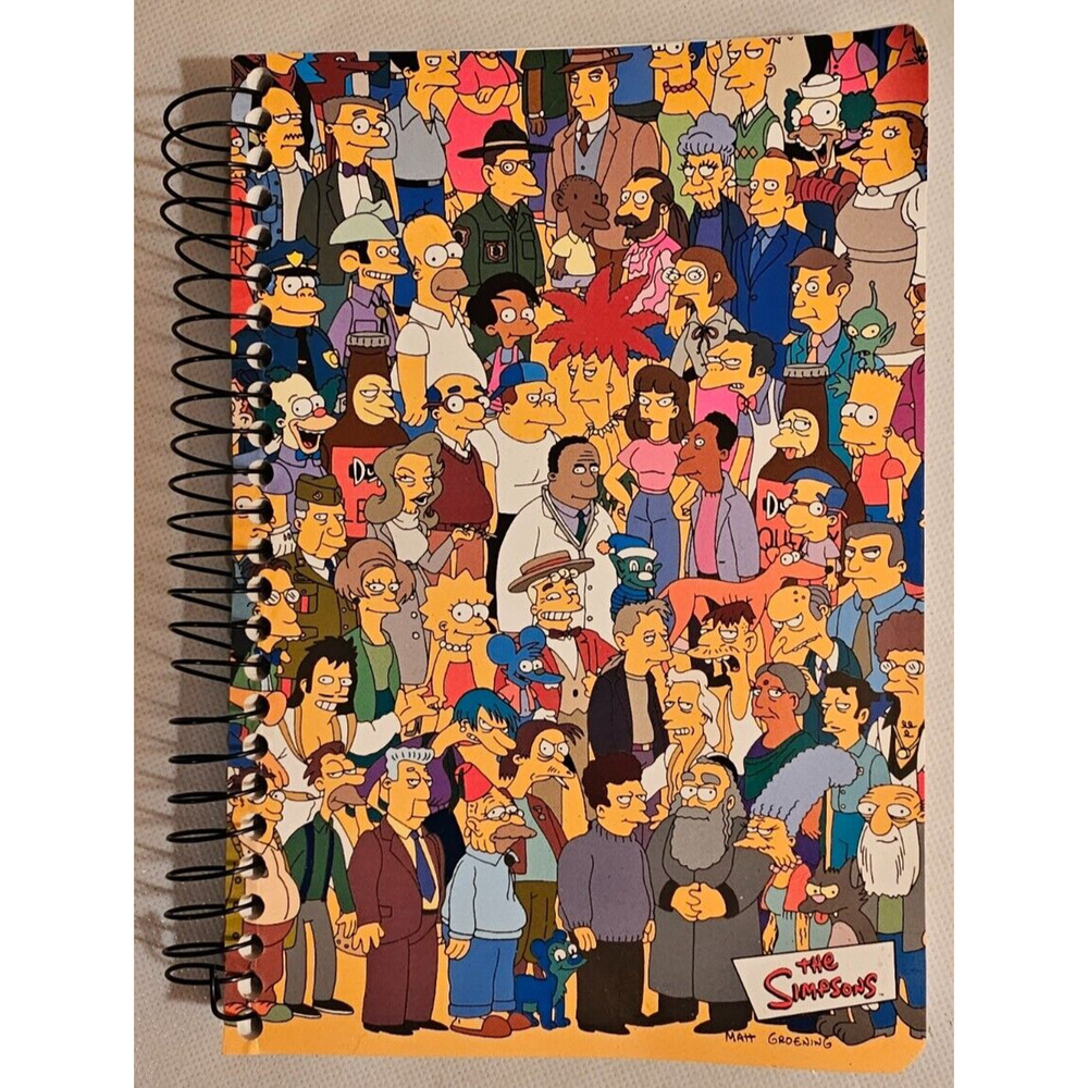 Unused Simpsons 2002 Notebook